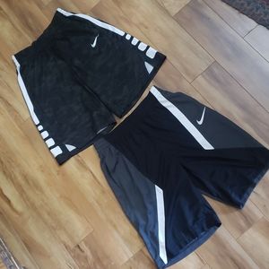 Lot of 2 Nike basketball shorts, boys XL